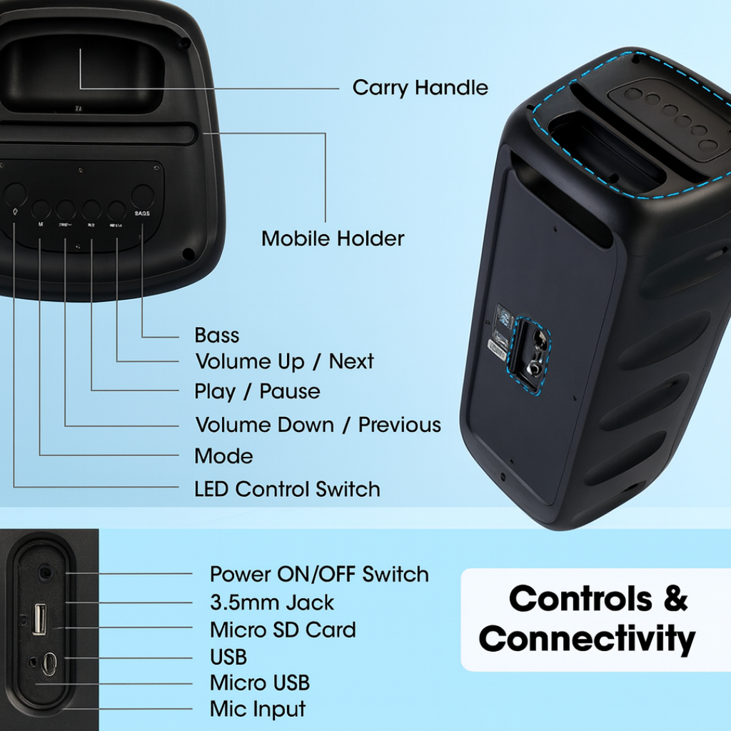 Portable Speaker with mic